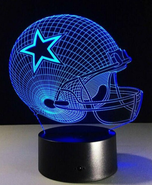 Dallas cowboys helmet store lamp