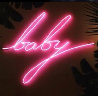 baby neon sign