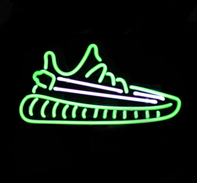 neon yeezys