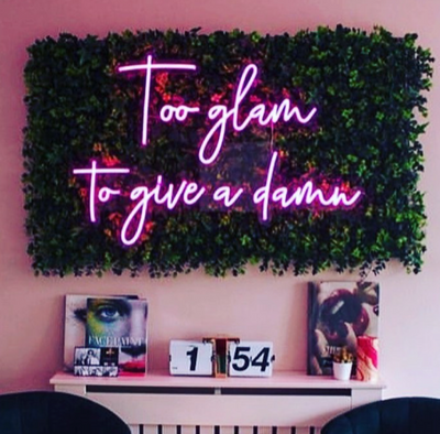 neon sign for her