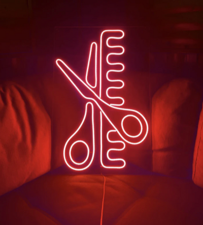 neon sign barber 