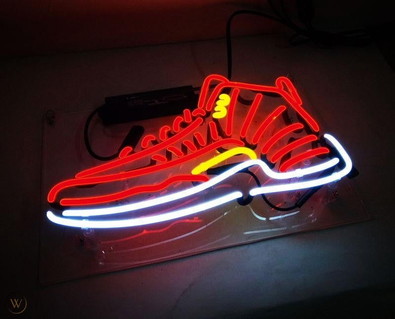 neon glow air jordans